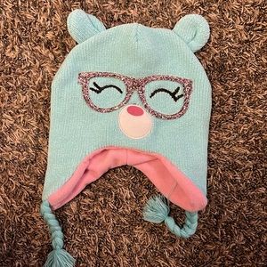 - Addie & Tate Girls Bear Fashion Hat - Brand New without tags/never worn